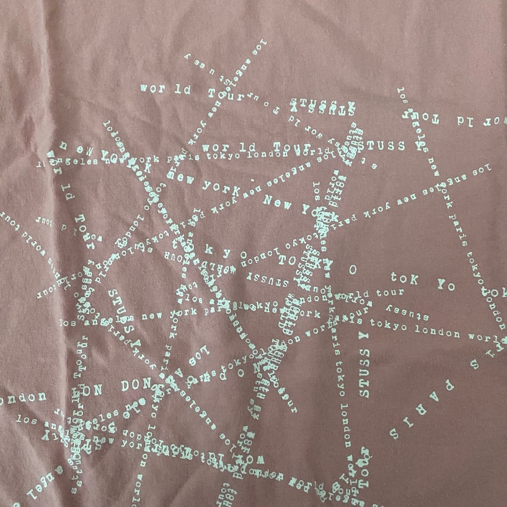 Pink Stussy Muscle Tee - Picture 3 of 4